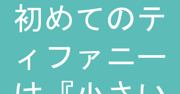 初めてのティファニーは『小さいサイズ』から始めるべき？失敗しないサイズ感の選び方